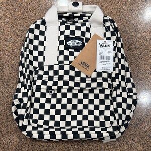 Vans Black and White Checkered Backpack